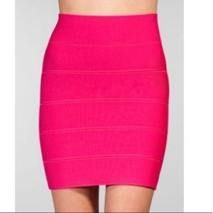 BCBG Hot Pink High Wasted Skirt